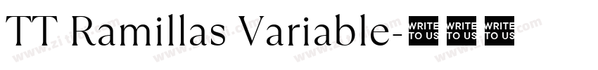 TT Ramillas Variable字体转换